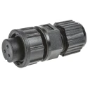 Amphenol Industrial Circular Connector Cable Mount Socket Female 3 Contacts IP67 500V 5A Nylon BD-03BFFA-LL7001