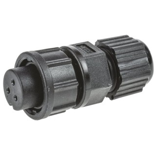 Amphenol Industrial Circular Connector Cable Mount Socket Female 3 Contacts IP67 500V 5A Nylon BD-03BFFA-LL7001