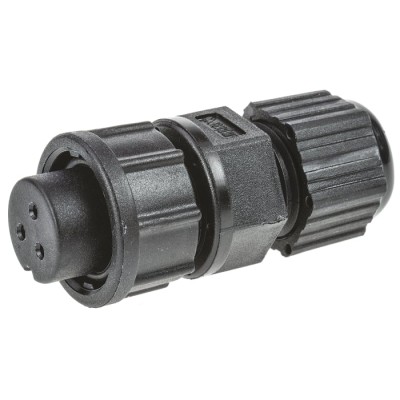 Amphenol Industrial Circular Connector Cable Mount Socket Female 3 Contacts IP67 500V 5A Nylon BD-03BFFA-LL7001