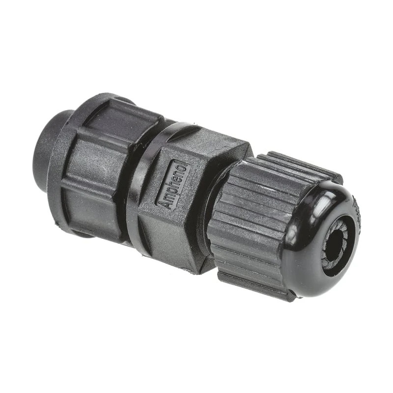 Amphenol Industrial Circular Connector Cable Mount Socket Female 3 Contacts IP67 500V 5A Nylon BD-03BFFA-LL7001