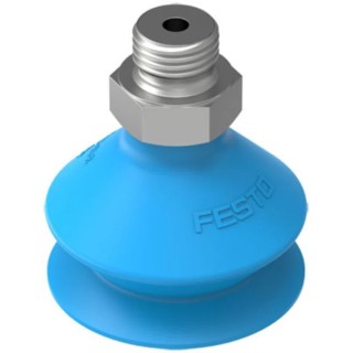 Festo 30 mm Bellow Polyurethane Suction Cup, Male G 1/8 Connection, Holding Force 34N VASB-30-1/8-PUR-B