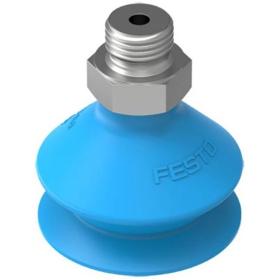 Festo 30 mm Bellow Polyurethane Suction Cup, Male G 1/8 Connection, Holding Force 34N VASB-30-1/8-PUR-B