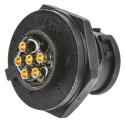Amphenol Industrial Industrial Circular Connector 6 Contacts Panel Mount Threaded Mount Plug 500V 5A BD-06PMMS-LC7001