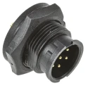 Amphenol Industrial Industrial Circular Connector 6 Contacts Panel Mount Threaded Mount Plug 500V 5A BD-06PMMS-LC7001