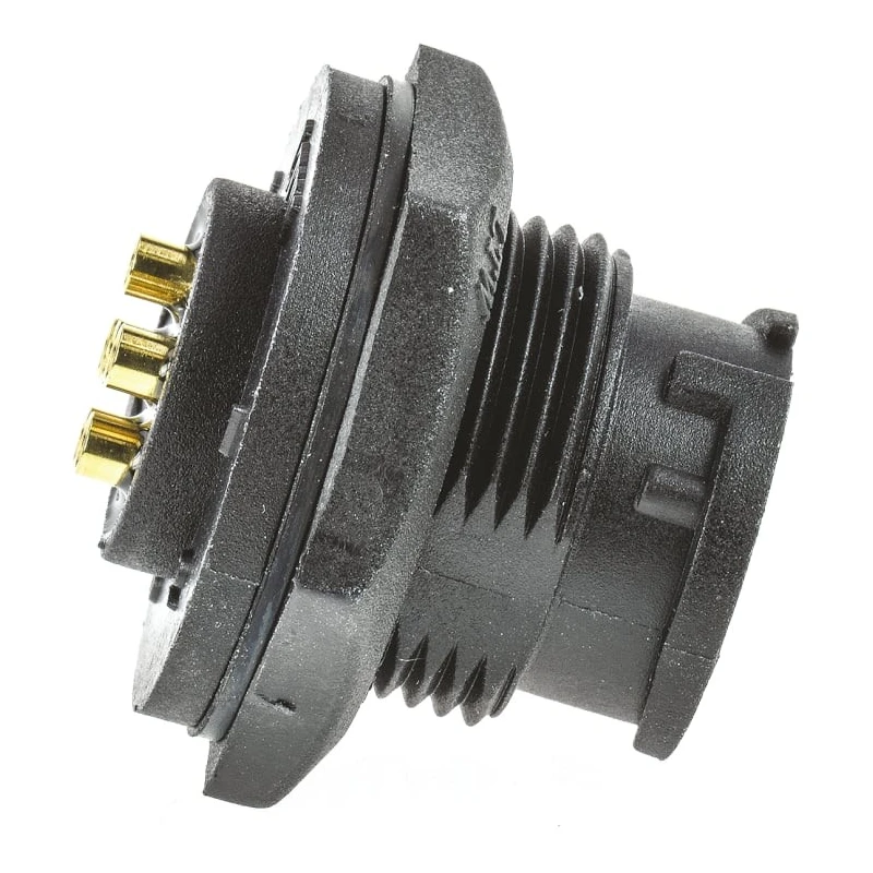 Amphenol Industrial Industrial Circular Connector 6 Contacts Panel Mount Threaded Mount Plug 500V 5A BD-06PMMS-LC7001