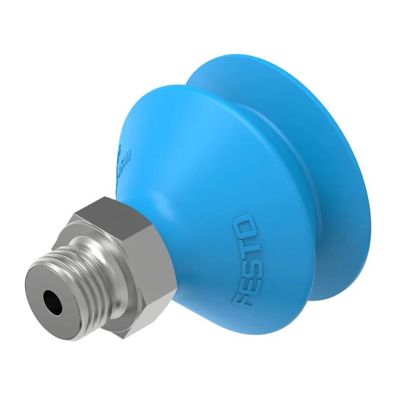 Festo 30 mm Bellow Polyurethane Suction Cup, Male G 1/8 Connection, Holding Force 34N VASB-30-1/8-PUR-B