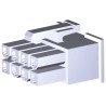 TE Connectivity VAL-U-LOK Female Connector Housing 4.2 mm Pitch 8 Way 2 Row Straight 1969614-8