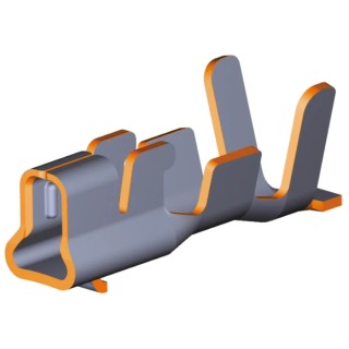 TE Connectivity Economy Power 2.5 Series Female Crimp Terminal, 24 AWG Min Crimp, 20 AWG Max 1744423-1