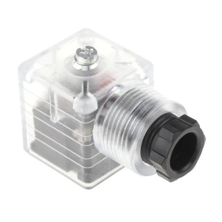 RS PRO ME-209/SL 2+E DIN 43650 A Solenoid Valve Connector Female Indicator Light, 24V dc Voltage 811-8275