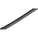 RS PRO Spiral Cable Wrap Black Polyethylene 15 mm Maximum Bundle Diameter, 4.5 mm Maximum Cable Diameter Model 811-7651