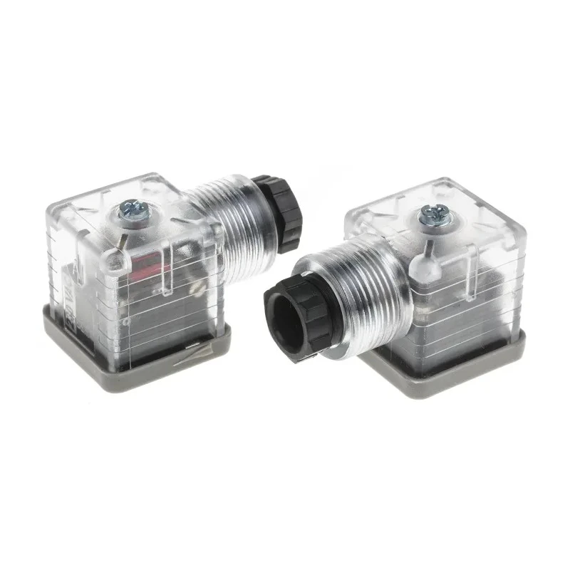 RS PRO ME 2+E DIN 43650 A Solenoid Valve Connector Female Indicator Light 250V 10A 811-8294