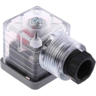 RS Pro Solenoid Valve Connector Female Indicator Light 12V dc 10A ME-309/SL 3+E DIN 43650 A 811-8314