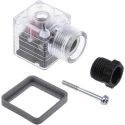 RS Pro Solenoid Valve Connector Female Indicator Light 12V dc 10A ME-309/SL 3+E DIN 43650 A 811-8314