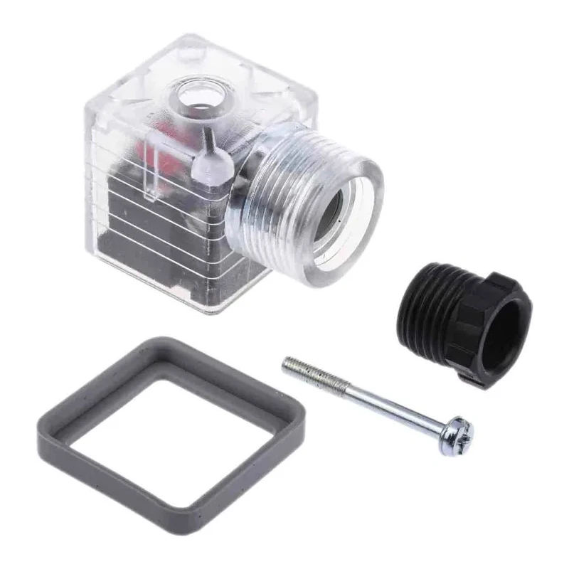 RS Pro Solenoid Valve Connector Female Indicator Light 12V dc 10A ME-309/SL 3+E DIN 43650 A 811-8314
