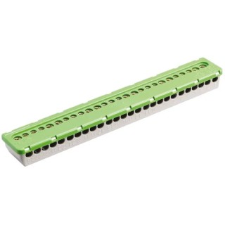 Entrelec MISTRAL65 Series Non-Fused Terminal Block, 26-Way, 100A, 16mm² & 6mm² Wire, Screw Termination MISTRAL65
