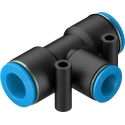 Festo Pneumatic Tee Tube-to-Tube Adapter Push-in Fitting 12 mm to 10 mm QST-12-10-20