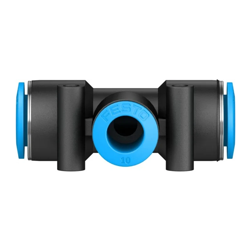 Festo Pneumatic Tee Tube-to-Tube Adapter Push-in Fitting 12 mm to 10 mm QST-12-10-20