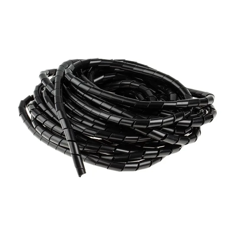 RS PRO Nylon Spiral Cable Wrap Black, 10.6 mm Wall Thickness, 32 mm Maximum Bundle Diameter 811-7705