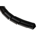 RS PRO Nylon Spiral Cable Wrap Black, 10.6 mm Wall Thickness, 32 mm Maximum Bundle Diameter 811-7705