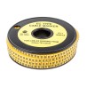 RS PRO EC Slide-On Cable Marker, Black Legend "R", Yellow PVC Material, Fits 3 mm to 4.2 mm Cable Diameter, 4 mm 812-0893