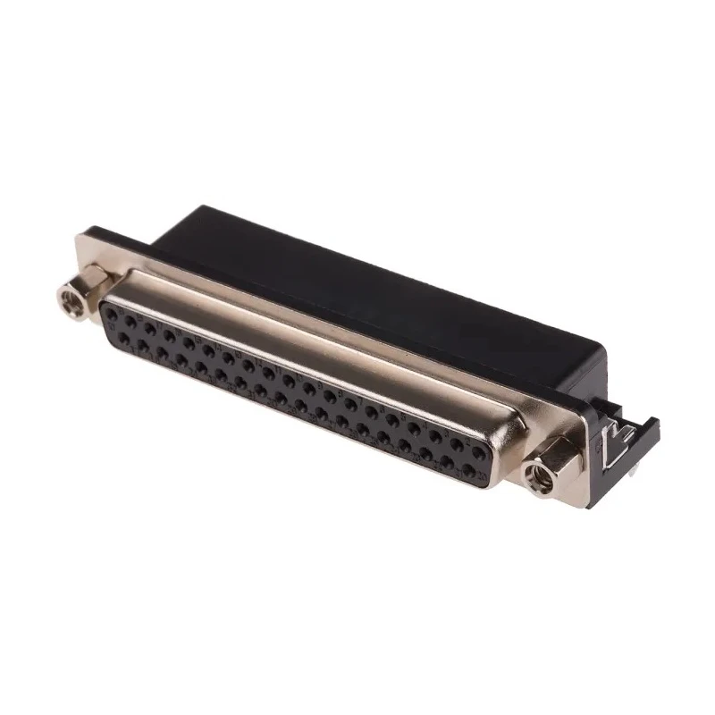 RS PRO 107 37 Way Right Angle 2.77 mm Pitch Through Hole D-Sub Connector with 4 to 40 UNC Screw Lock Female 811-7131
