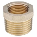 RS PRO Brass Threaded Fitting Straight 1/2In Reducer Bush Male BSP 1/2 in to Female BSP 3/8 in 203-9038