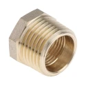 RS PRO Brass Threaded Fitting Straight 1/2In Reducer Bush Male BSP 1/2 in to Female BSP 3/8 in 203-9038