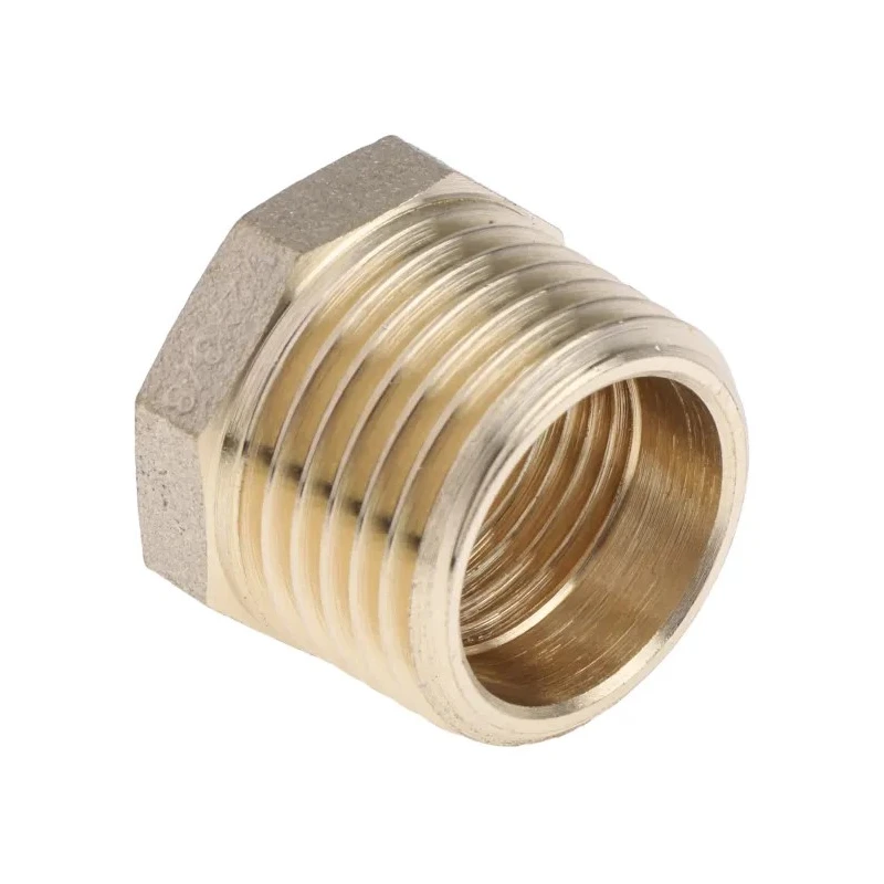 RS PRO Brass Threaded Fitting Straight 1/2In Reducer Bush Male BSP 1/2 in to Female BSP 3/8 in 203-9038