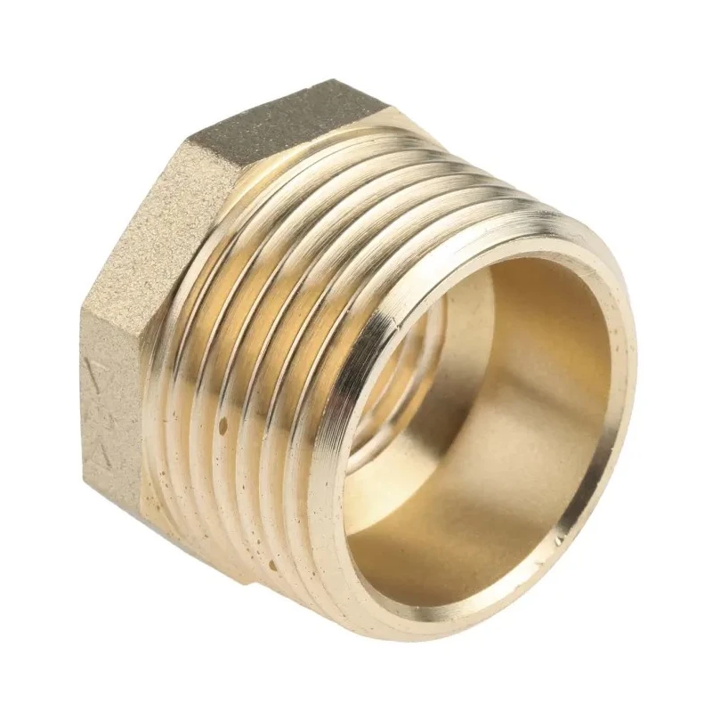 RS PRO Brass Threaded Fitting Straight 1In Male BSP to 1/2 In Female BSP Reducer Bush 203-9044