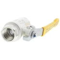 RS PRO Nickel Plated Brass Ball Valve 1/2 in Threaded BSPT Connection 40 Bar Pressure 812-5270
