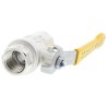 RS PRO Nickel Plated Brass Ball Valve 1/2 in Threaded BSPT Connection 40 Bar Pressure 812-5270