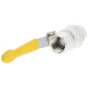 RS PRO Nickel Plated Brass Ball Valve 1/2 in Threaded BSPT Connection 40 Bar Pressure 812-5270