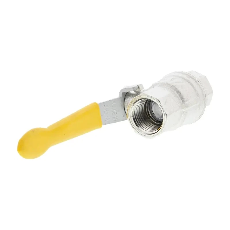 RS PRO Nickel Plated Brass Ball Valve 1/2 in Threaded BSPT Connection 40 Bar Pressure 812-5270
