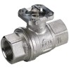 RS PRO Brass Ball Valve Full Port with ISO 5211 Actuator Mounting Pad 1/2 to 4 in, Brass Body, 70°C Maximum 812-5242