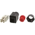 HARTING Heavy Duty Power Connector Bulkhead Mount Screw Termination 5 Way 16A 690V Han Push Pull 09352310423
