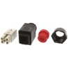 HARTING Heavy Duty Power Connector Bulkhead Mount Screw Termination 5 Way 16A 690V Han Push Pull 09352310423