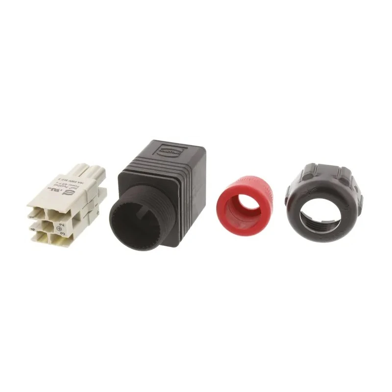 HARTING Heavy Duty Power Connector Bulkhead Mount Screw Termination 5 Way 16A 690V Han Push Pull 09352310423
