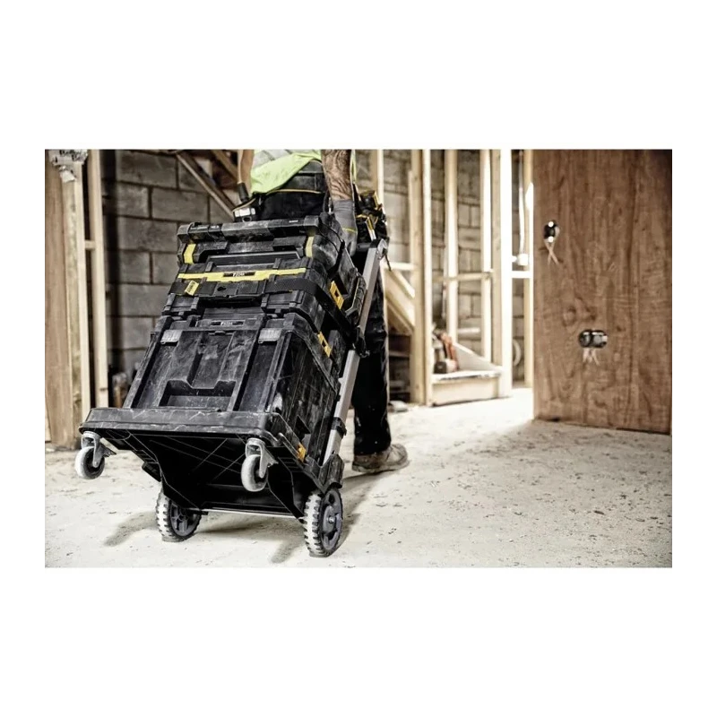 DeWALT Plastic Folding Tool Case Trolley for Use with DeWalt TStak Boxes DWST1-71196