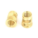 RS PRO Brass Threaded Insert Flanged M3 5.5 mm Diameter 4 mm Fixing Hole 5.7 mm Depth 204-0620