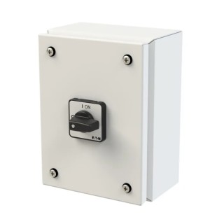 Eaton ON-OFF Switch 3-Pole 25 A Enclosed IP65 Surface Mount 690V AC 7.5kW 197344 P1-25/SE1