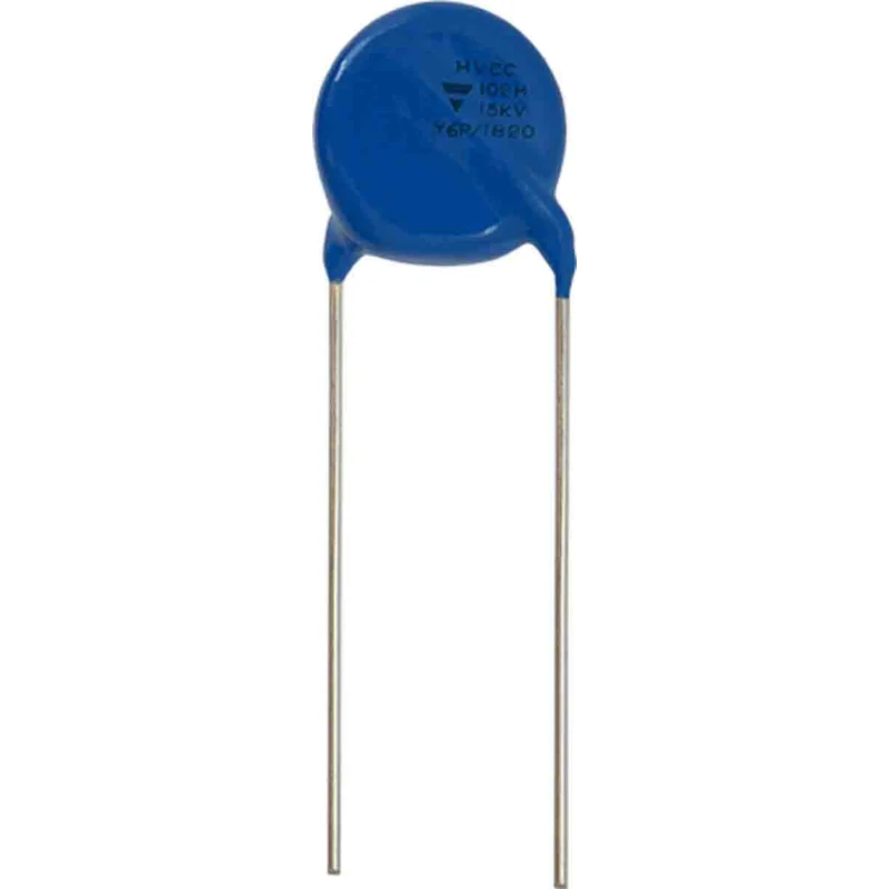 Vishay High Voltage Single Layer Ceramic Capacitor 220 pF 10kV DC ±20% Through Hole Disc HVCC Series HVCC203Y6P221MEAX