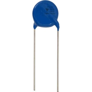 Vishay Single Layer Ceramic Capacitor 680 pF 10 kV dc ±20% Through Hole Radial Lead Disc HVCC203Y6P681MEAX