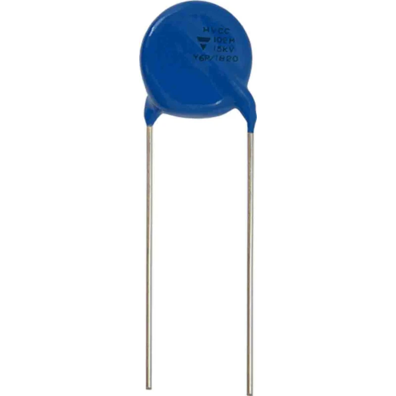 Vishay Single Layer Ceramic Capacitor 680 pF 10 kV dc ±20% Through Hole Radial Lead Disc HVCC203Y6P681MEAX