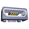TE Connectivity Right Angle Surface Mount Female 1 Port USB Type B Connector USB 2.0 2173157-3