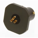 Amphenol Limited Brass Straight 3 Way Panel Mount MIL Spec Circular Connector Female, Male Contacts, Shell 62GB-57A08-33PN