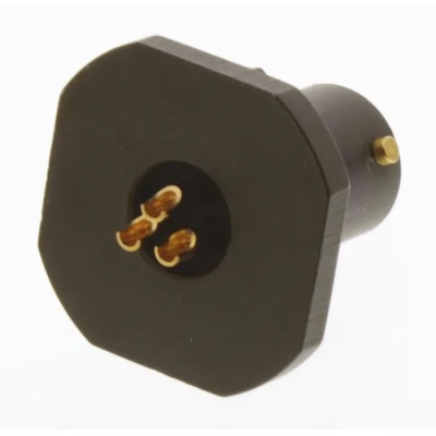Amphenol Limited Brass Straight 3 Way Panel Mount MIL Spec Circular Connector Female, Male Contacts, Shell 62GB-57A08-33PN