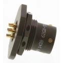 Amphenol Limited MIL Spec Circular Connector Brass Straight 6 Way Panel Mount Female Contacts Shell Size 10 62GB-57A10-06SN