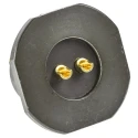 Amphenol Limited MIL Spec Circular Connector Brass Straight 2 Way Panel Mount Female Contacts Shell Size 14 62GB-57A14-02SN