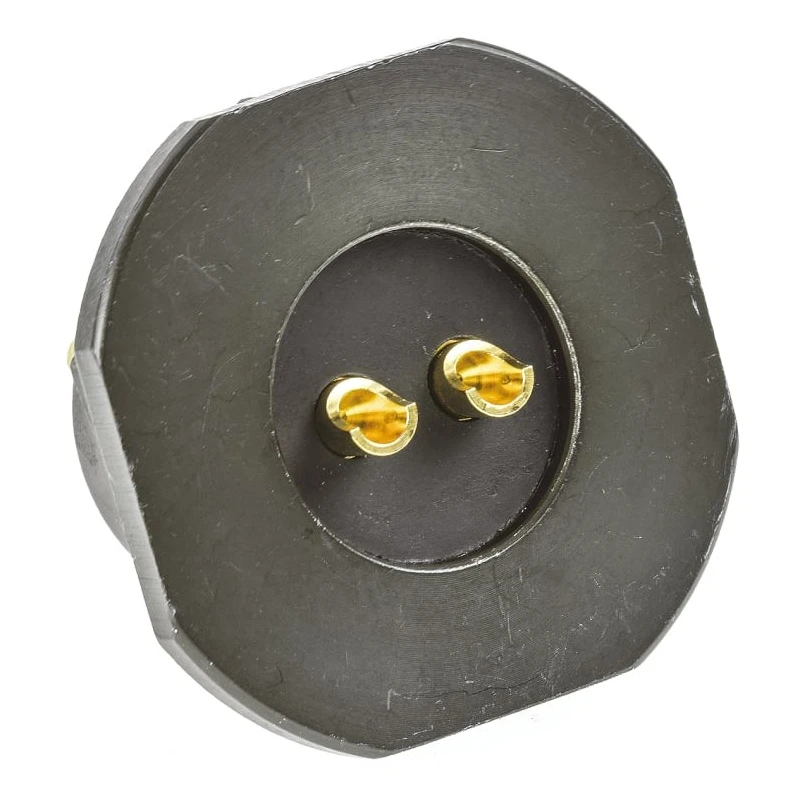 Amphenol Limited MIL Spec Circular Connector Brass Straight 2 Way Panel Mount Female Contacts Shell Size 14 62GB-57A14-02SN