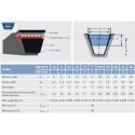 OPTIBELT Wedge Belt, Belt Section A13, Rubber Material, 1280 mm Outside Length, 1250 mm Inside Length 13 X 1250